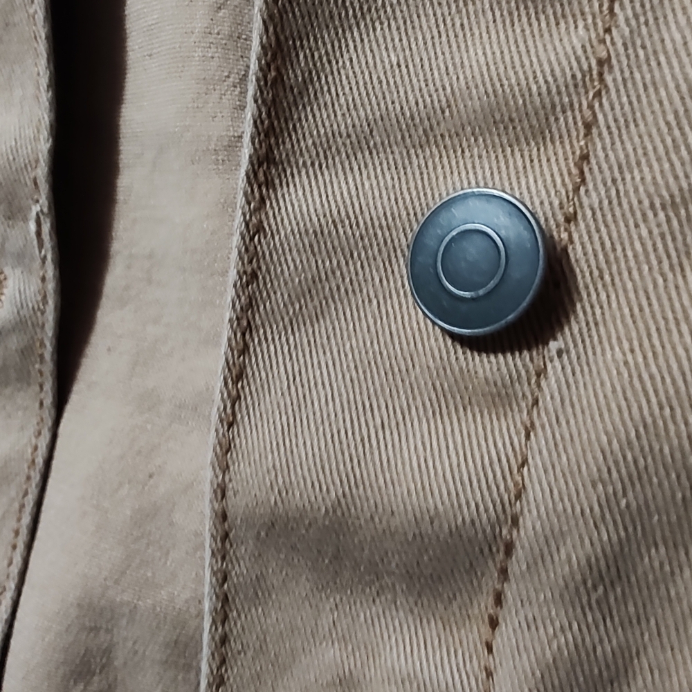 Time and Tru Brown Button-Up Jacket